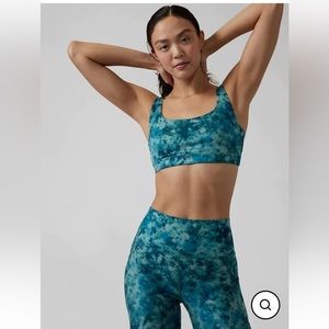 010. Athleta Exhale Printed Bra D-DD Sports Bra 3X
